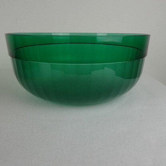 Tupperware Preludio Acrylic Salad Bowl Tray Lid Seal 3 Piece Set Green - Picture 3 of 13